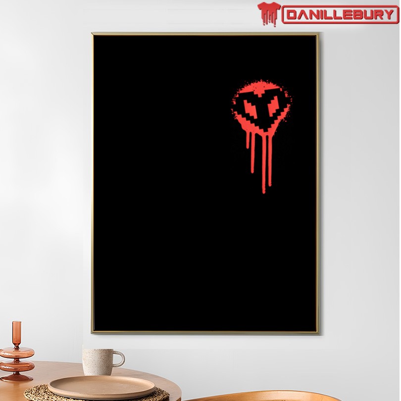 Official Philza Spray Paint Hardcore Heart T-Shirt - Image 4