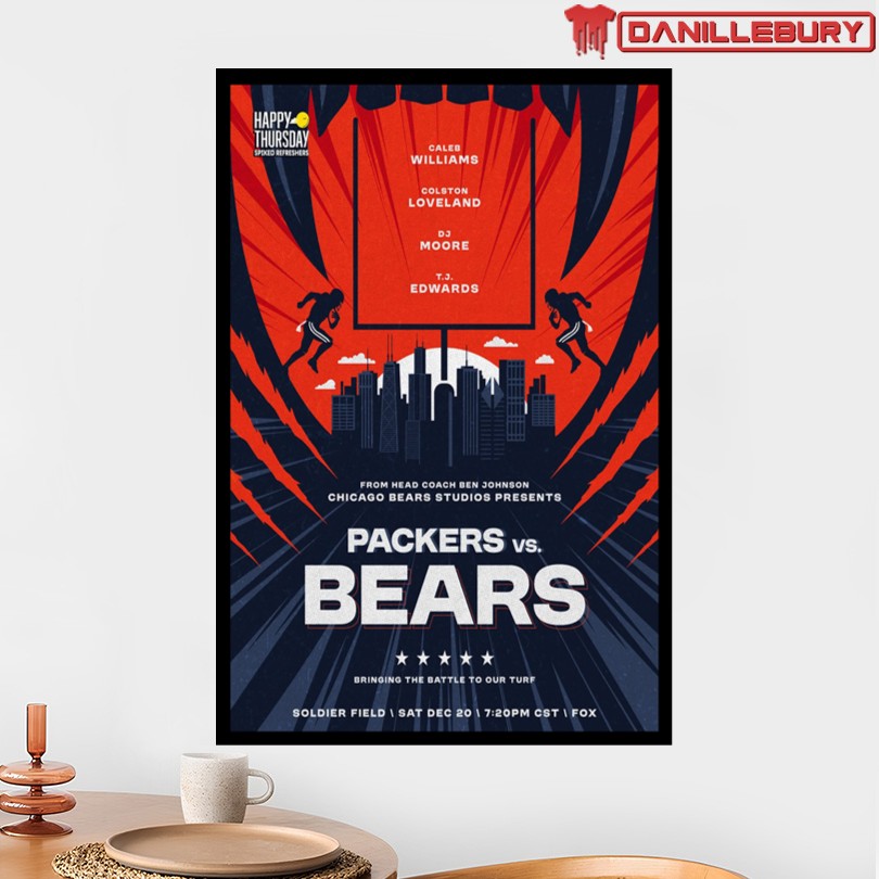 Packers vs Bears Dec 20 2025 Soldiear Field Poster - Image 2