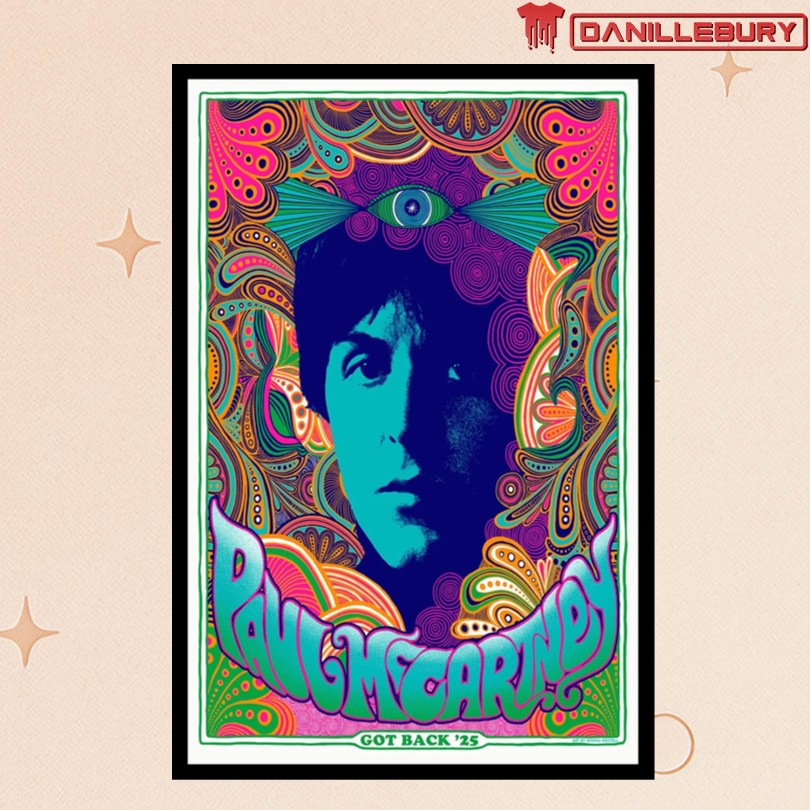 Paul McCartney 2025 Got Back Tour Poster Limited