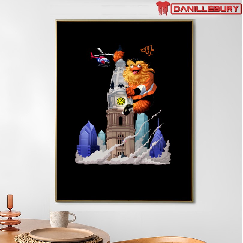 Philadelphia Flyers Mascot Grit Kong T-Shirt - Image 4