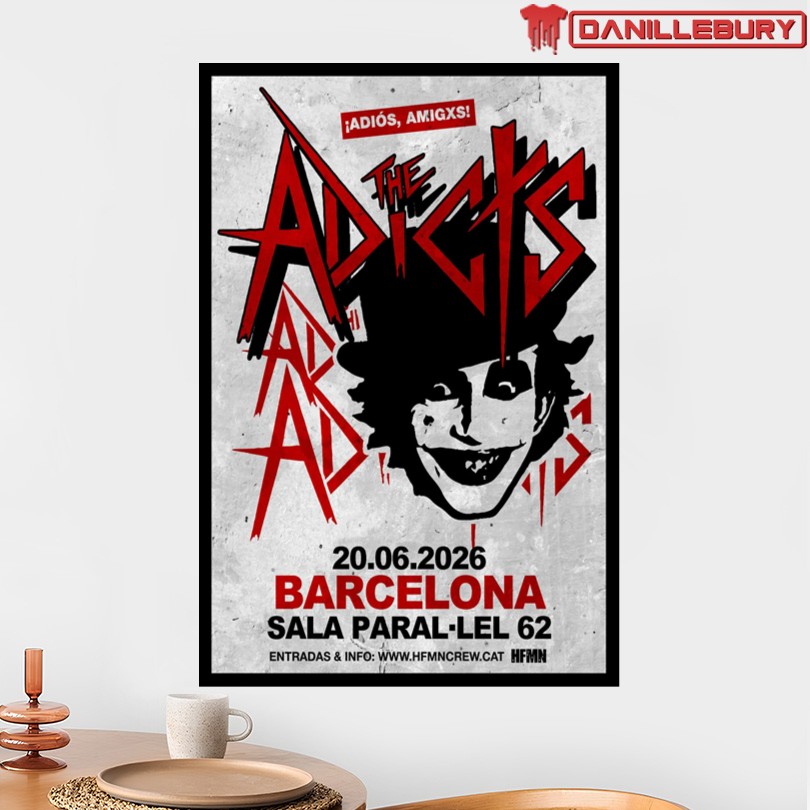 The Adicts Jun 20 2026 Barcelona Poster - Image 2