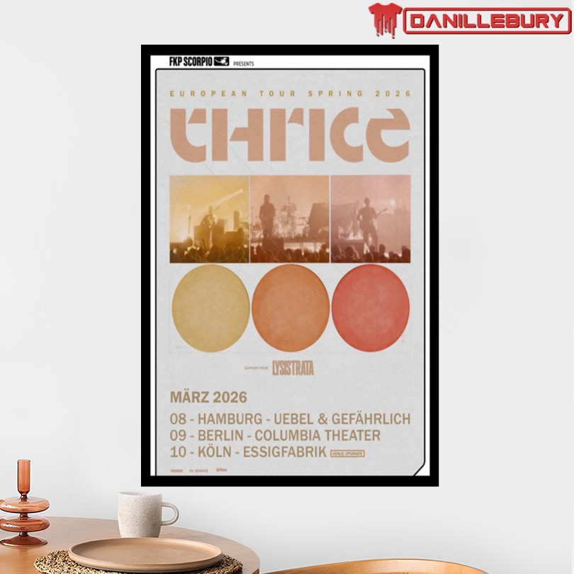 Thrice Tour Europe Spring 2026 Poster - Image 2