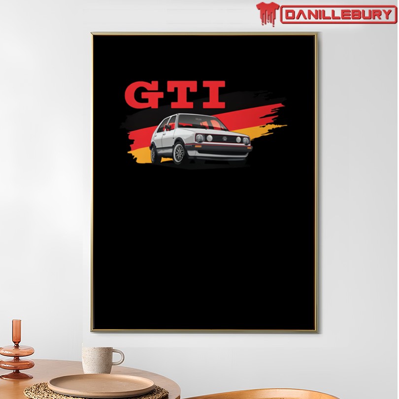 Volkswagen Golf GTi Mk2 Modern T-Shirt - Image 4