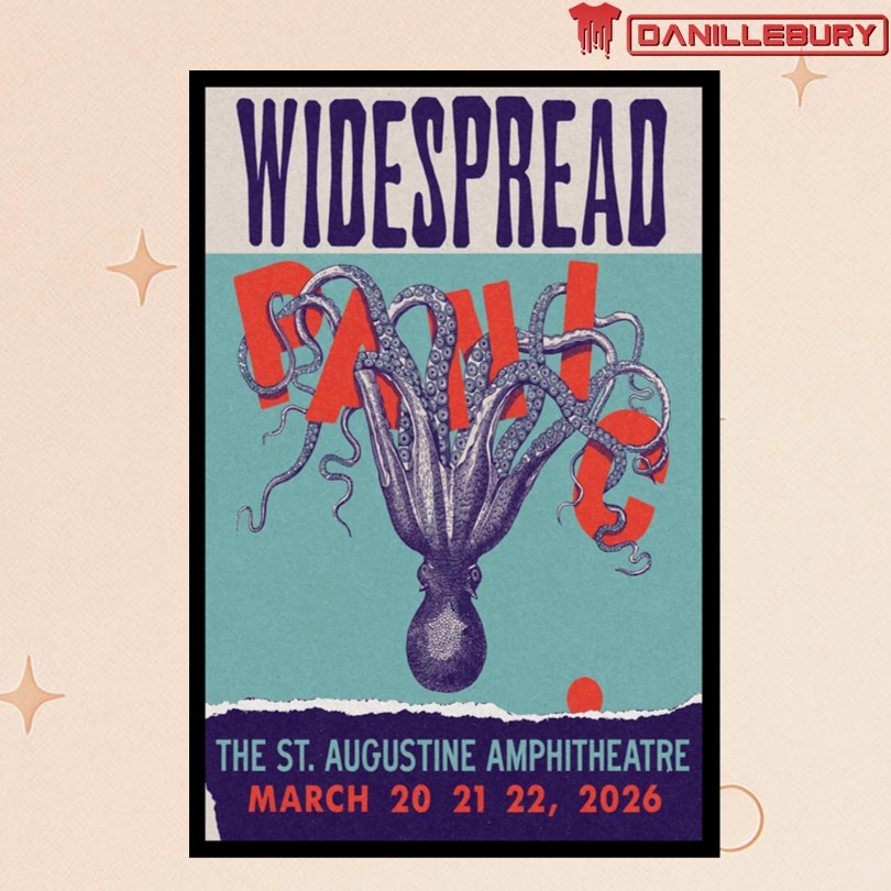 Widespread Panic St. Augustine FL March 20-22 2026 Poster