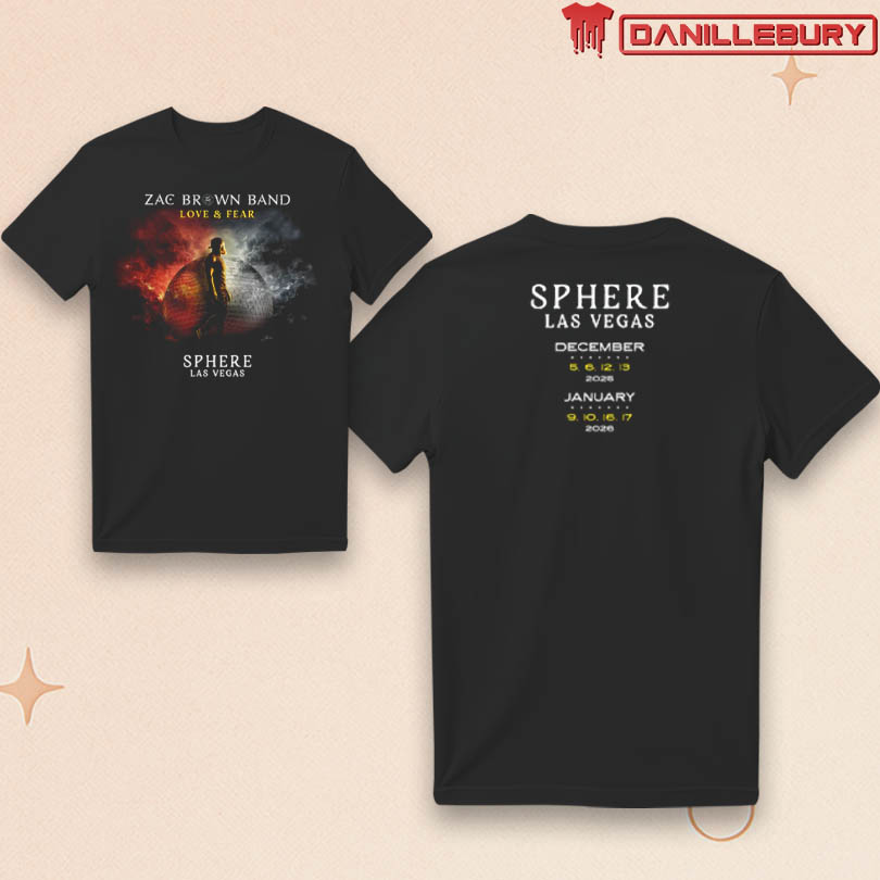 Zac Brown Band Sphere Las Vegas 2025 Merch