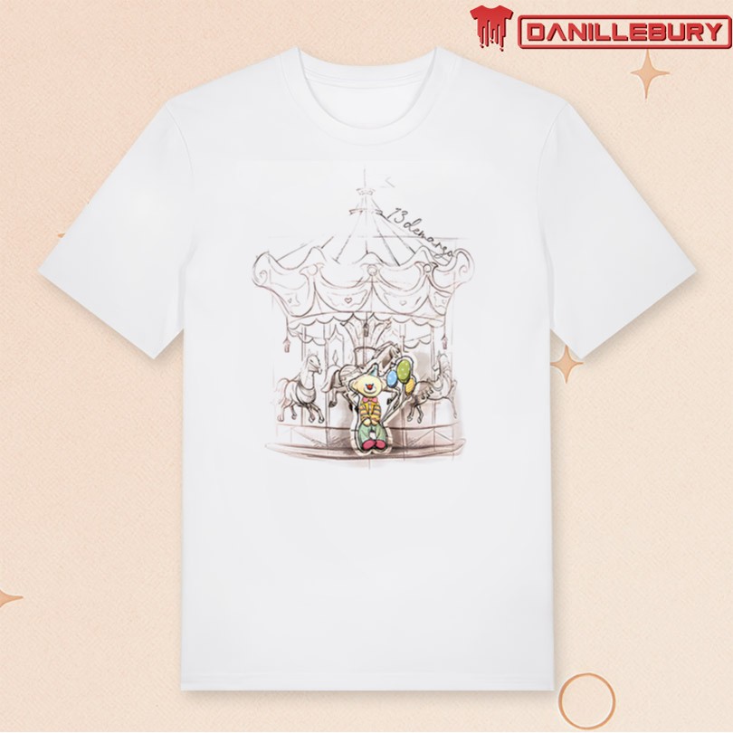 13DE MARZO Carousel Clown Bear T-shirt