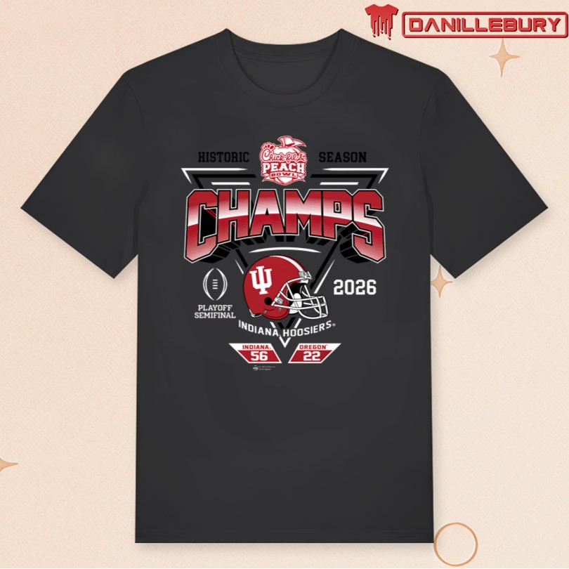 2026 Chick-fil-A Peach Bowl INDIANA CHAMPS SCORE T-Shirt