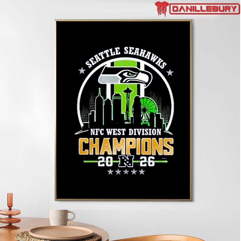 2026 NFC West Division Champions Seattle Seahawks Shirt - Image 4