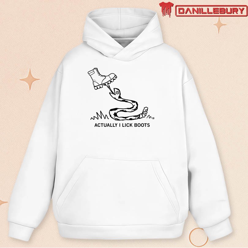 Actually I Lick Boots T-Shirt - Image 2