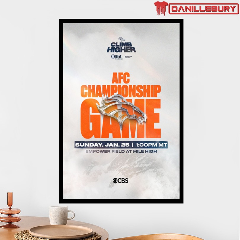 AFC Championship Game Jan 25 2026 Los Angeles Rams at Chicago Bears Poster - Image 2