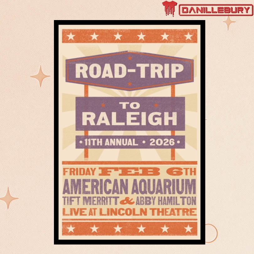American Aquarium Feb 6 2026 Lincoln Theatre Raleigh NC Poster