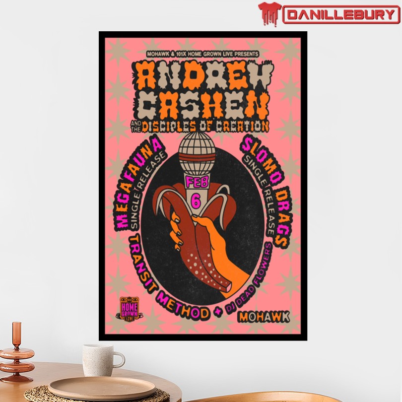 Andrew Cashen And The Disciples Of Creation Feb 6 2026 Mohawk Austin TX Poster - Image 2