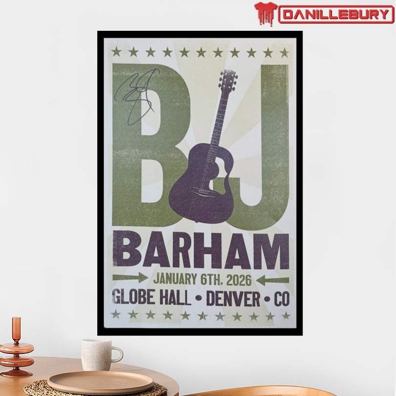 BJ Barham Jan 6 2026 Globe Hall Denver CO Poster - Image 2