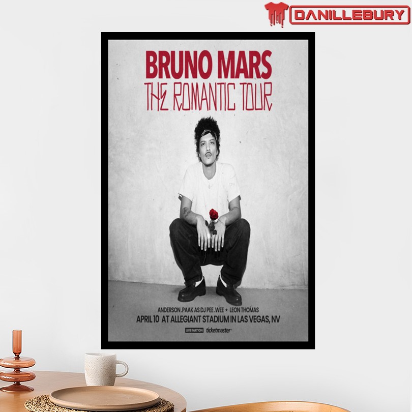 Bruno Mars Allegiant Stadium 2026 Poster - Image 2