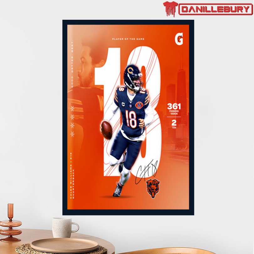 Caleb Williams Iceman 18 Poster - Image 2