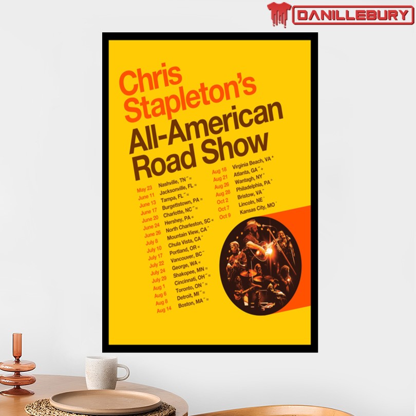 Chris Stapleton Road Show Tour 2026 Poster - Image 2
