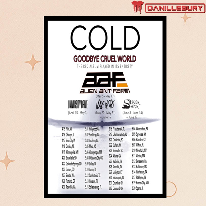 COLD The Red Album Played In Its Entirety 2026 Poster