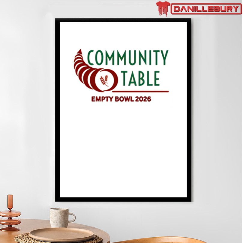 Community Table Empty Bowl 2026 T-Shirt - Image 4