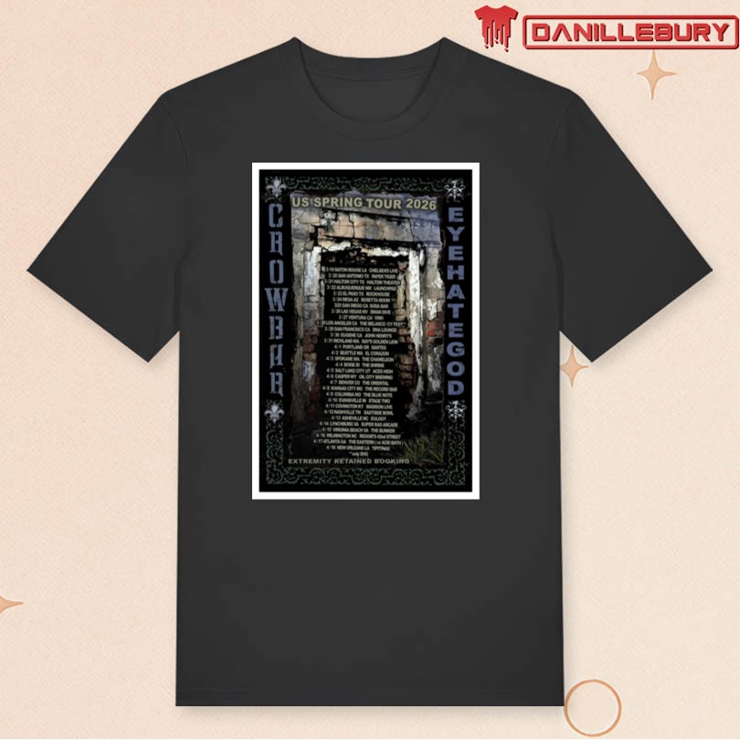 Crowbar Rules Eyehategod Spring 2026 Tour Poster - Image 3