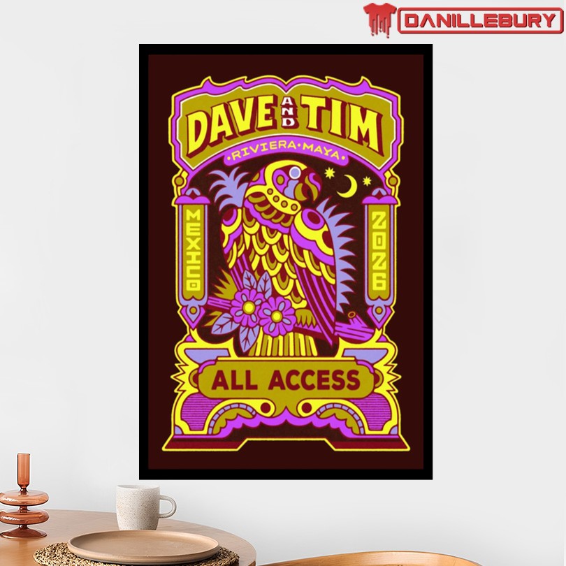 Dave & Tim Riviera Maya Tour 2026 Mexico Poster - Image 2