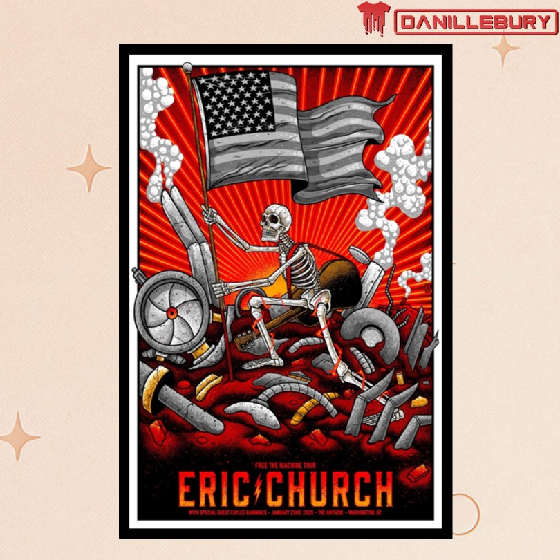 Eric Church Jan 23 2026 The Anthem Washington DC Poster