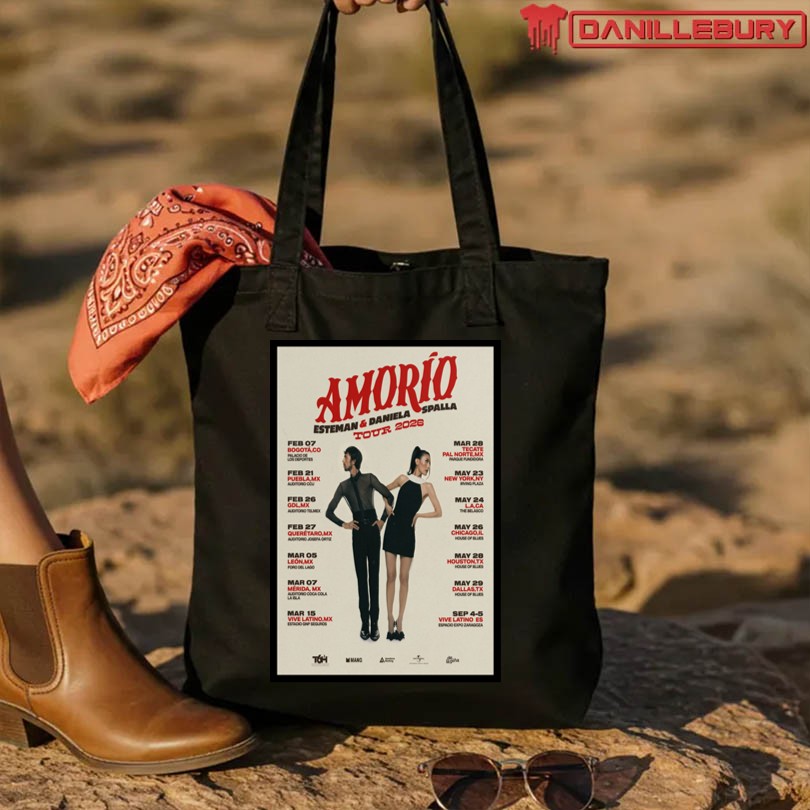 Esteman & Daniela Spalla Amorio Tour 2026 Poster - Image 4