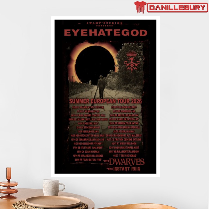 Eyehategod Summer European Tour 2026 Poster - Image 2