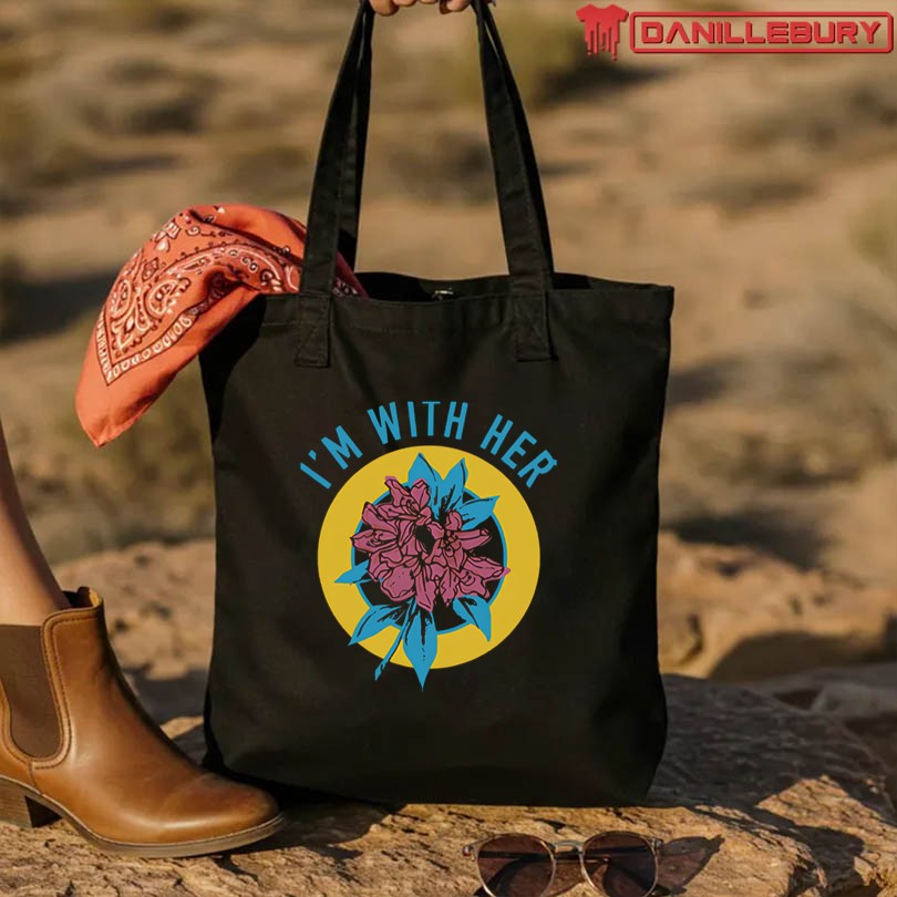 I'm With Her Rhododendron T-Shirt - Image 3