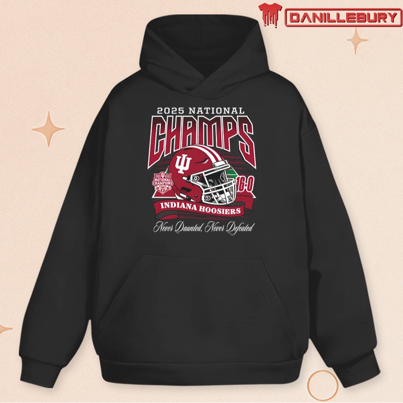 Indiana Hoosiers 2025 National Champs Helmet Crewneck - Image 2