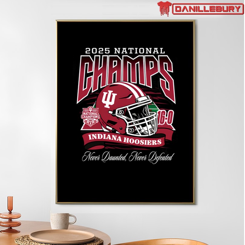Indiana Hoosiers 2025 National Champs Helmet Crewneck - Image 4