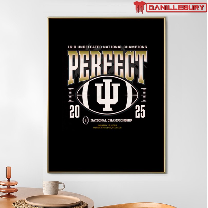 Indiana Hoosiers 2025 Perfect Season Heavyweight Tee - Image 4