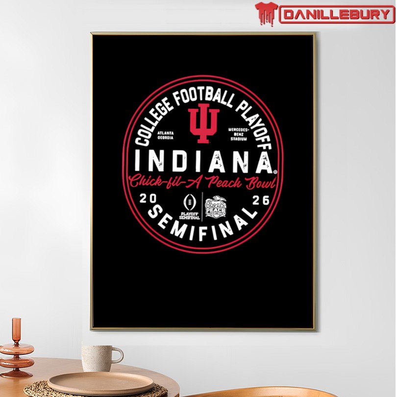 Indiana Hoosiers CFP Semifinal 2026 Peach Bowl Bound Shirt - Image 4