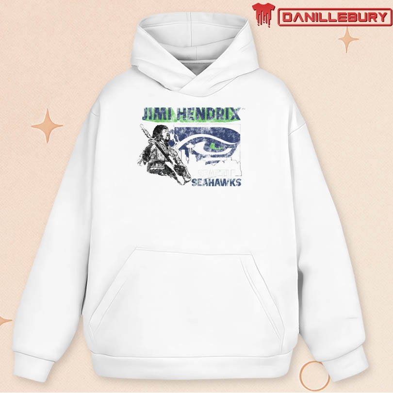 Jimi Hendrix x Seattle Seahawks Heather T-Shirt - Image 2