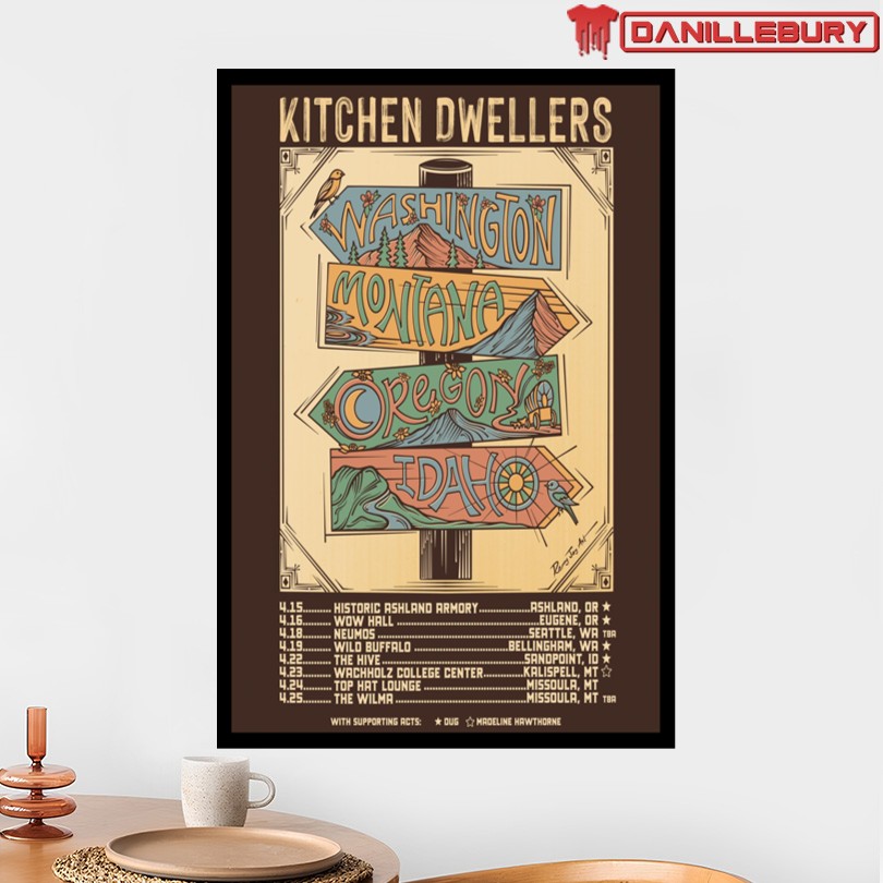 Kitchen Dwellers Spring Tour 2026 Poster - Image 2