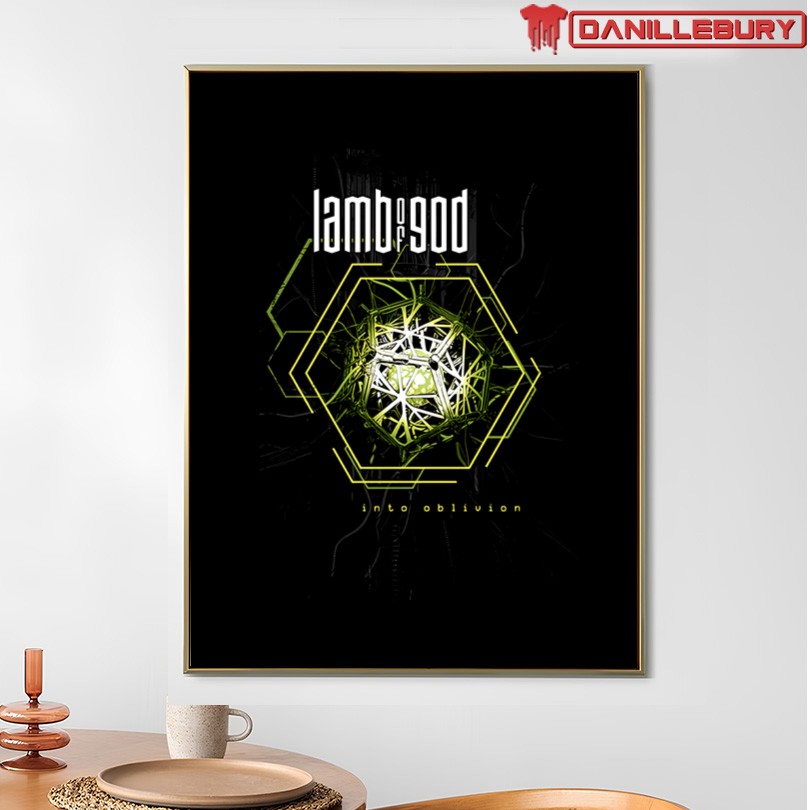 Lamb Of God Into Oblivion Hexagon Tee - Image 4