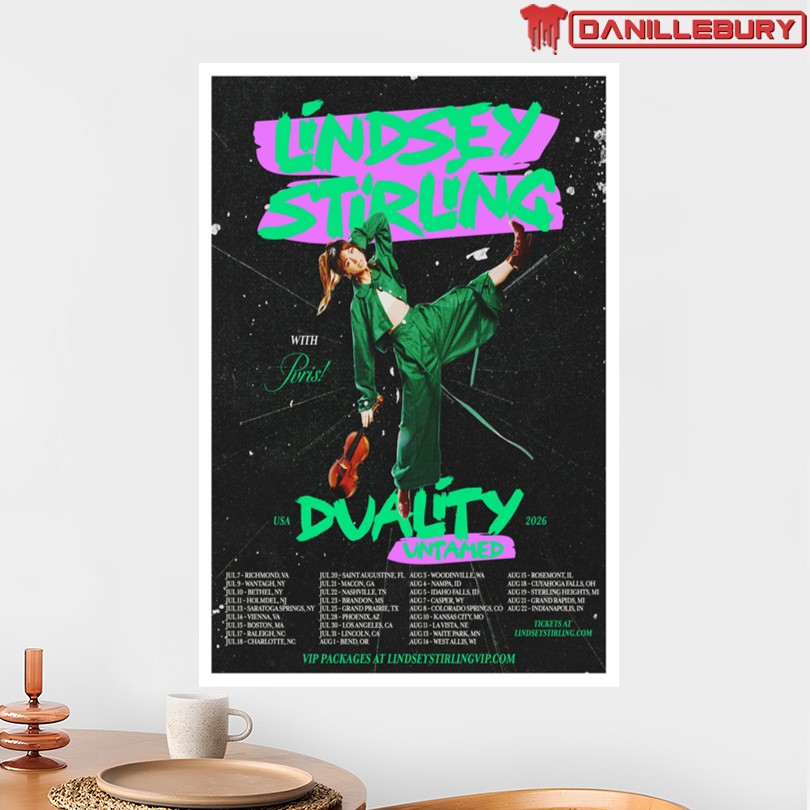 Lindsey Stirling Duality Untamed Tour USA Summer 2026 Poster - Image 2