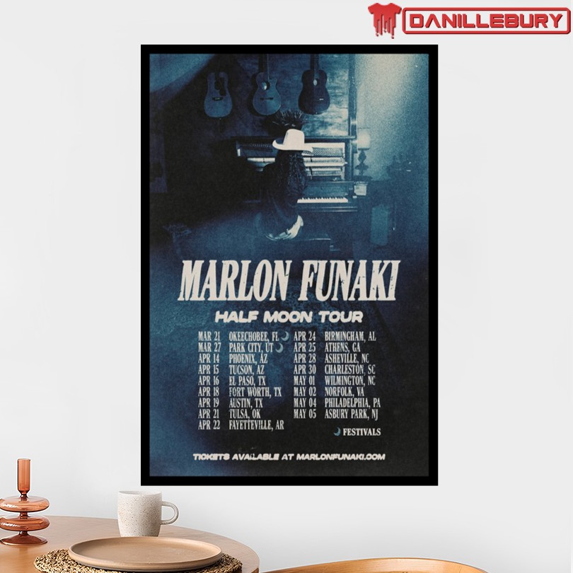 Marlon Funaki Half Moon Tour 2026 Poster - Image 2