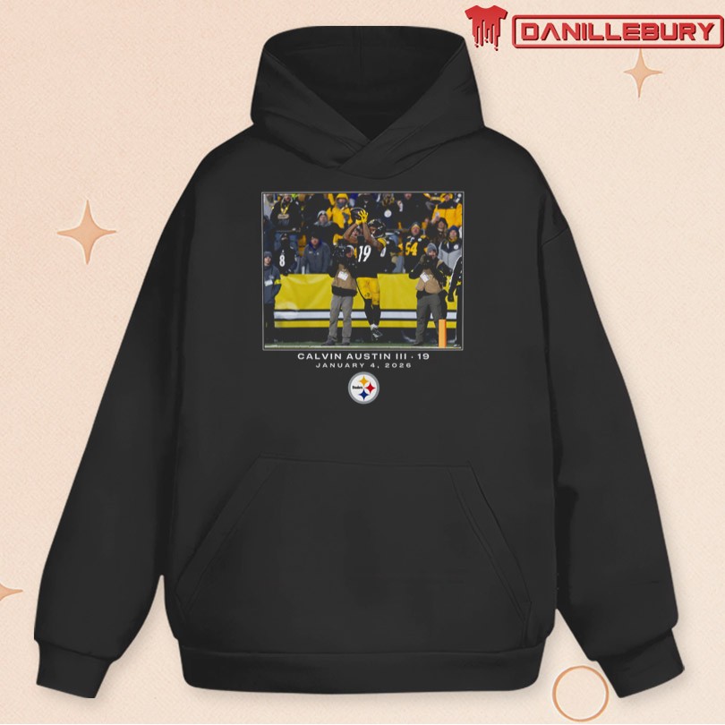 Men's Pittsburgh Steelers Calvin Austin III Black NFL Flash Features Week 18 T-Shirt - Image 2
