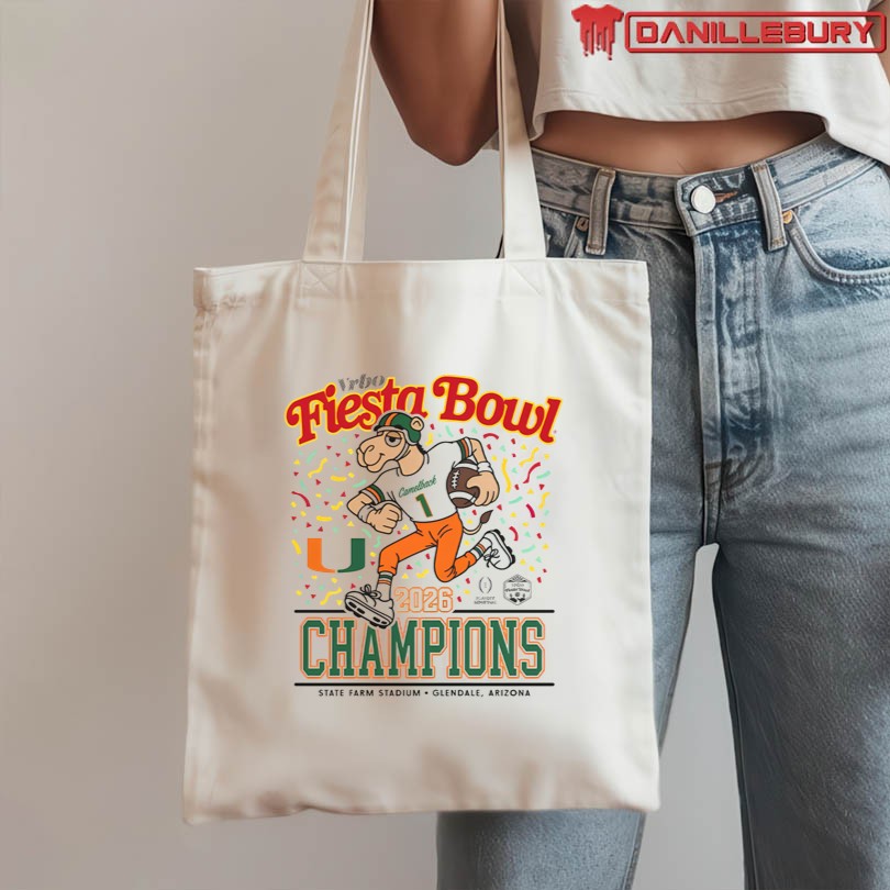 Miami Hurricanes Football 2026 Vrbo Fiesta Bowl Champions Shirt - Image 3