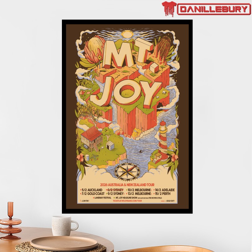 Mt. Joy 2026 Australia New Zealand Tour Poster - Image 2