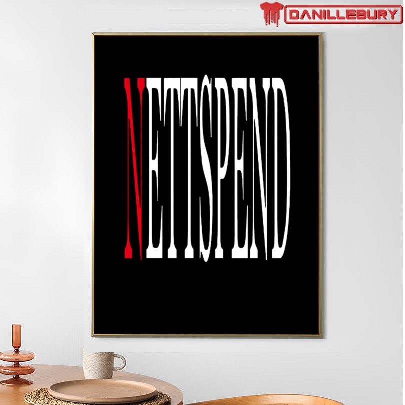NETTSPEND BLACK WORDMARK T-SHIRT - Image 4