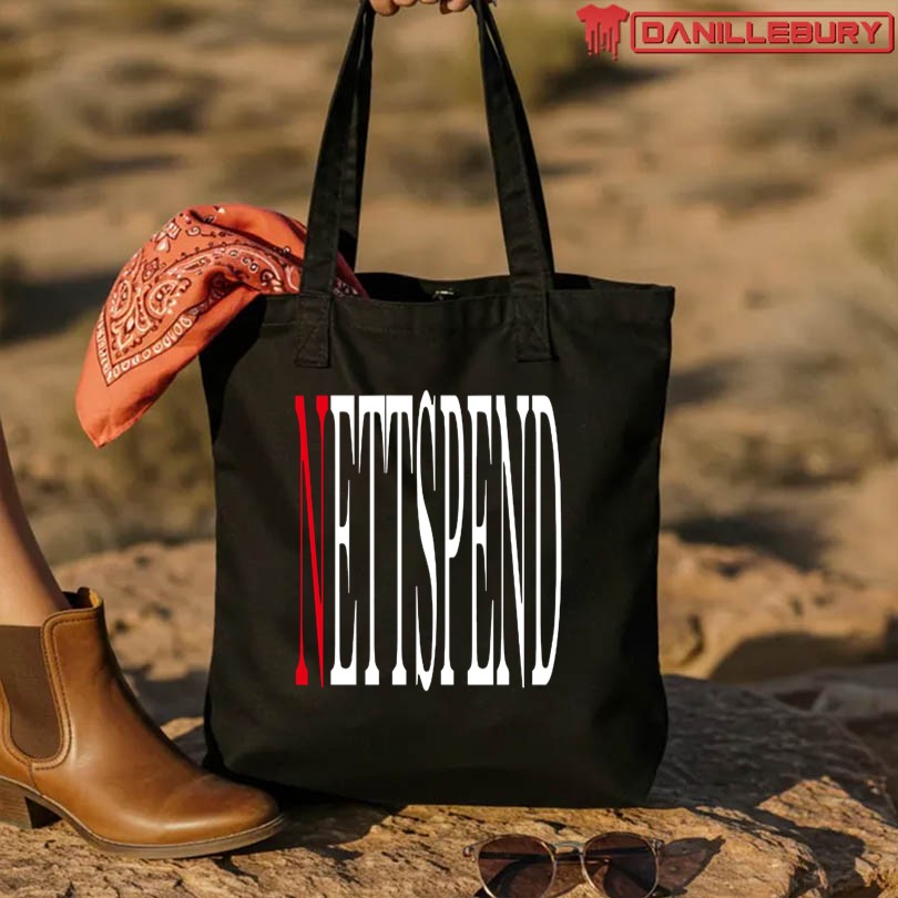 NETTSPEND BLACK WORDMARK T-SHIRT - Image 3