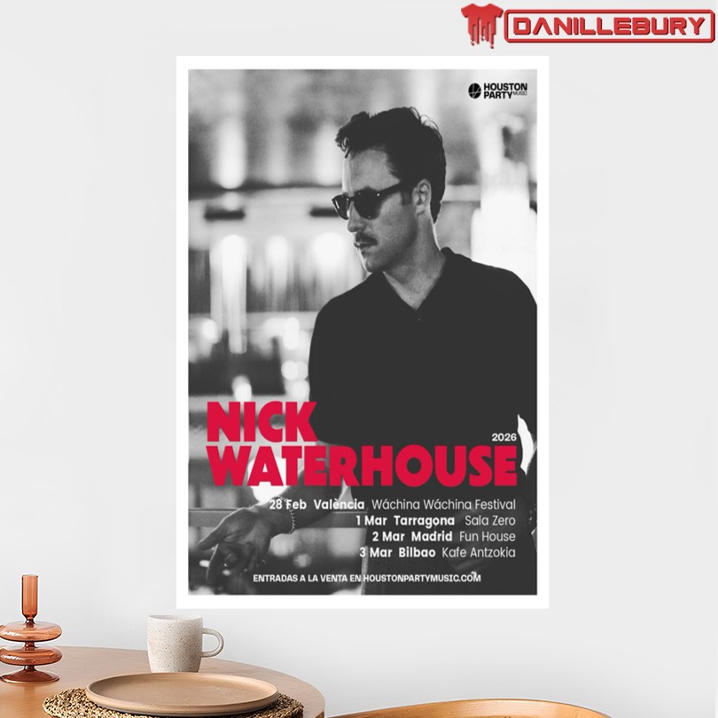 Nick Waterhouse Tour Announcement 2026 Poster - Image 2