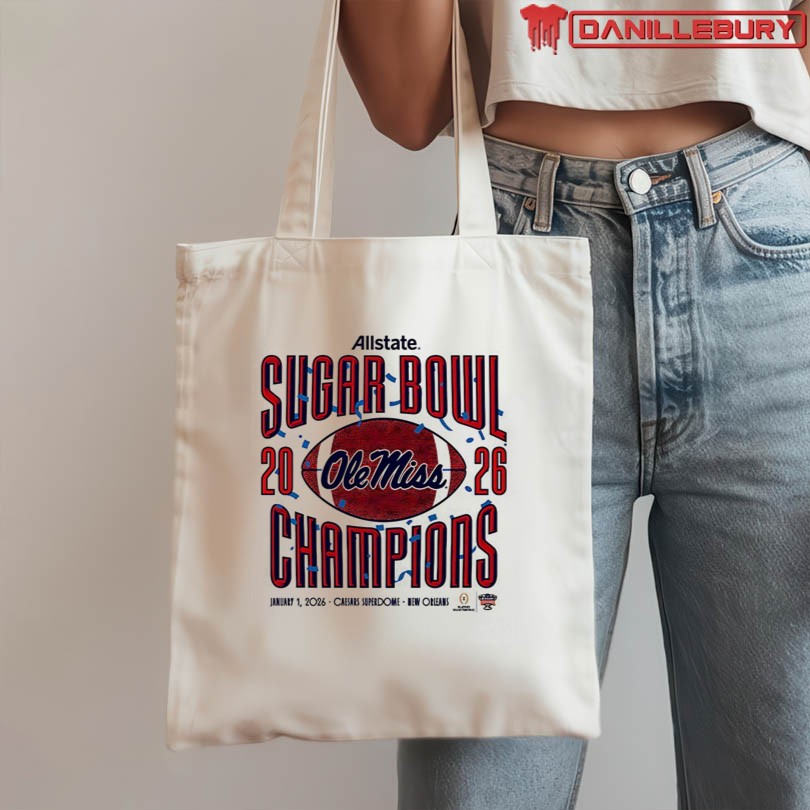 Ole Miss Rebels 2026 Allstate Sugar Bowl Champions T-Shirt - Image 3