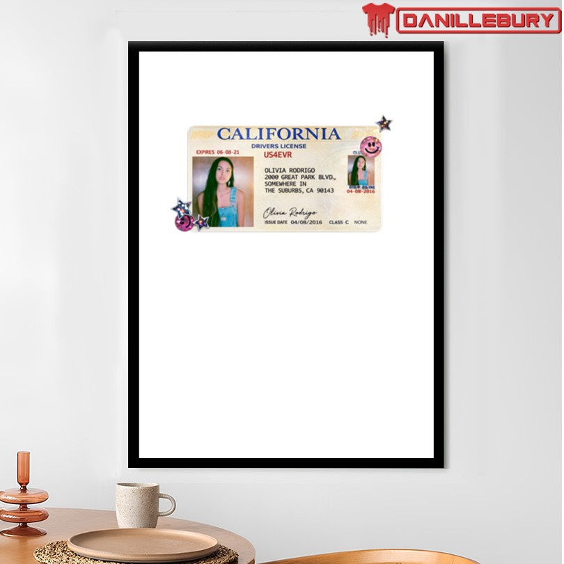 Olivia Rodrigo Drivers License 5 Year Anniversary T-Shirt - Image 4