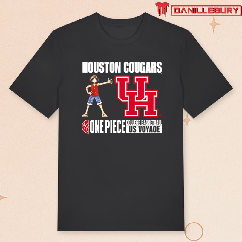 One Piece × U.S. College Basketball Houston Cougars T-Shirt