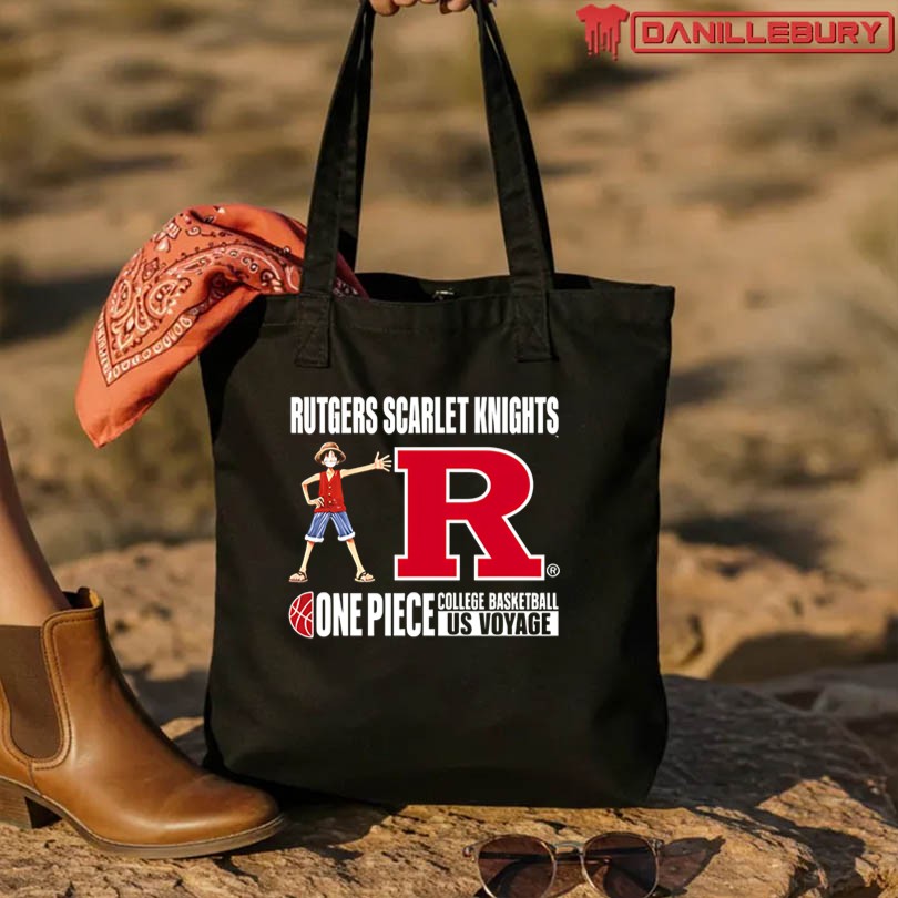 One Piece × U.S. College Basketball Rutgers Scarlet Knights T-Shirt - Image 3
