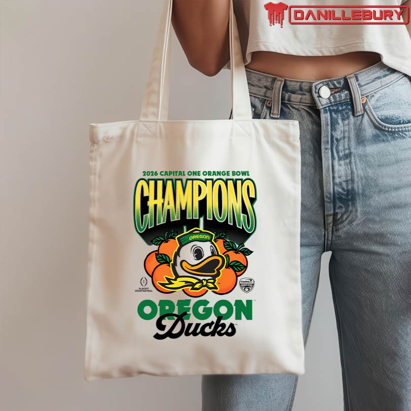 Oregon Ducks Ivory Something Inked 2026 Orange Bowl Champions T Shirt - Image 3