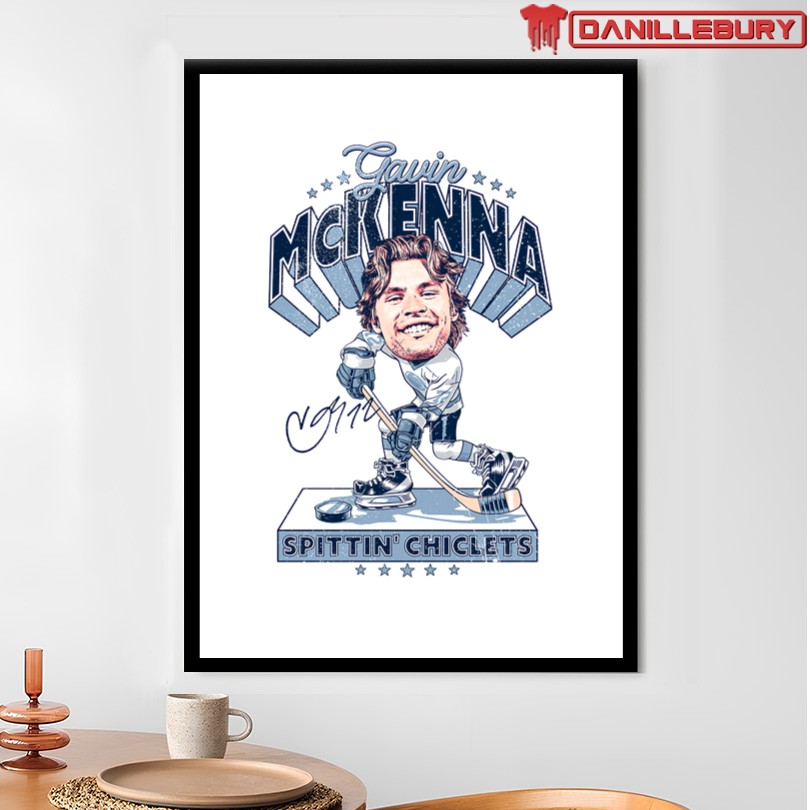 Penn State Hockey x Spittin Chiclets Gavin McKenna Tee - Image 4