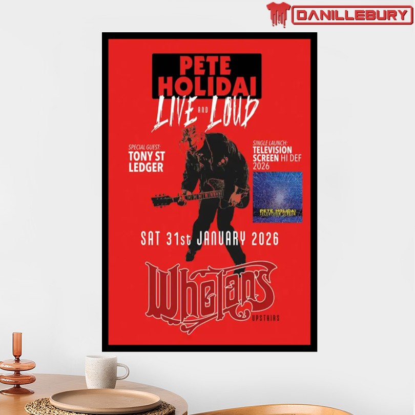 Pete Holidai Whelan’s Upstairs Dublin Ireland Jan 31 2026 Poster - Image 2